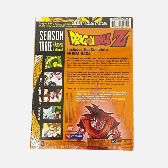 NWT- Dragon Ball Z Season 3, Disk Set. - Picture 2 of 3